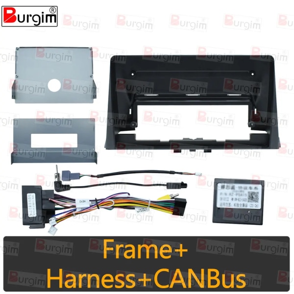 Bilradio Fascia Ram För Citroen Berlingo Peugeot Partner Opel Combo 2018-2023 10 Tums Stereo Panel  Sele Kabel Canbus Frame Cable Canbus