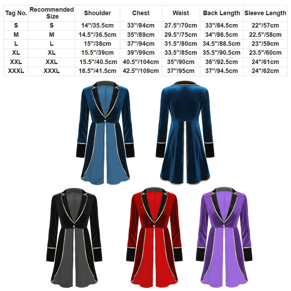 Glittrande paljett Circus Ringmaster Jacka Smoking Kappa Kostym Rave Outfits Dam Halloween Showman Swallow-tailed Blazer Coat A-Red 3XL