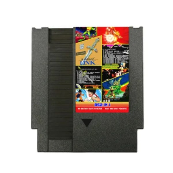 FOREVER DUO-SPEL AV NES 852 i 1 (405+447) spelkassett för NES-konsol, totalt 852 spel 1024MBit Flash-chip i bruk Blue