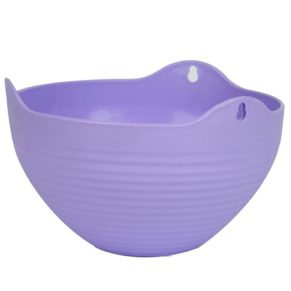 Blomkruka Utomhus Trädgård Balkong Växt Grow Basin Hängande Blomkruka Hängande korg Blomkrukor Växtkorg Hängande planteringskärl Purple Large