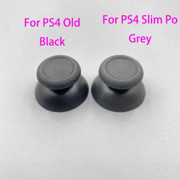 120 STK Black Rubber Thumbstick Button Game Joystick Cap för PS4 Controller C Black For PS4