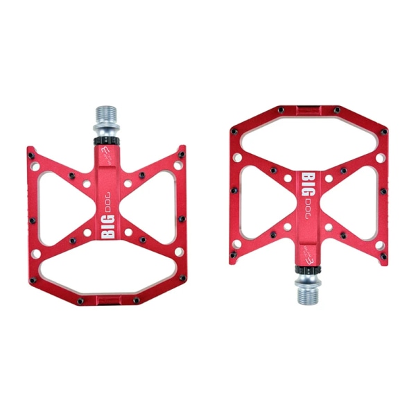 2020 ny 3-lagers cykelpedal Anti-halk Ultralätt CNC MTB mountainbikepedal Tätade lagerpedaler Cykeltillbehör Red