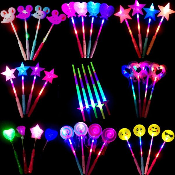 10st Multiple Glow Sticks LED Blinkande Fairy Wand Sticks Pannband Konsertrekvisita Glow Type 5