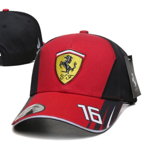 Outdoor Sports F1 Racing Baseballkeps för män med Ferrari-brodyr