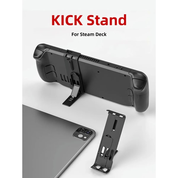 Aolion Kick Stand för Steam Deck Stand Base Host Bracket Portabel Justerbar med zinklegering Lätt konsol Speltillbehör Kick Stand
