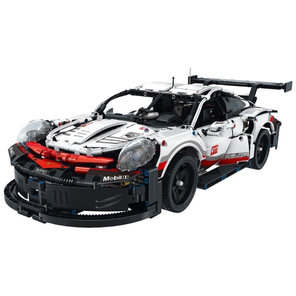 911 Technical Idea City Super Racing Sport 1:8 Modellbilar Byggstenar Tegel Fordon Leksaker Presenter för barn Pojkar Vuxen 42096 1590Pcs Only car