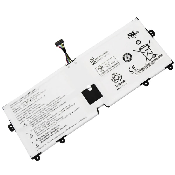 Laptopbatteri 7,7V 72Wh 9450mAh LBS1224E LBR1223E För LG Gram 2018 13Z980 13Z970 14Z980 15Z980 15Z980-G AA52C