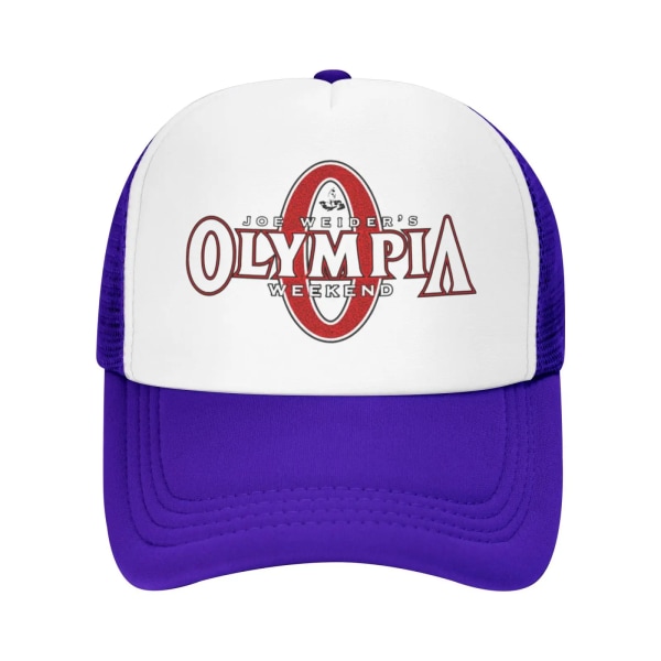 Mr Olympia 2 Mesh Cap Basebollkeps för Män Keps för Flickor Keps för Man Hip Hop Purple