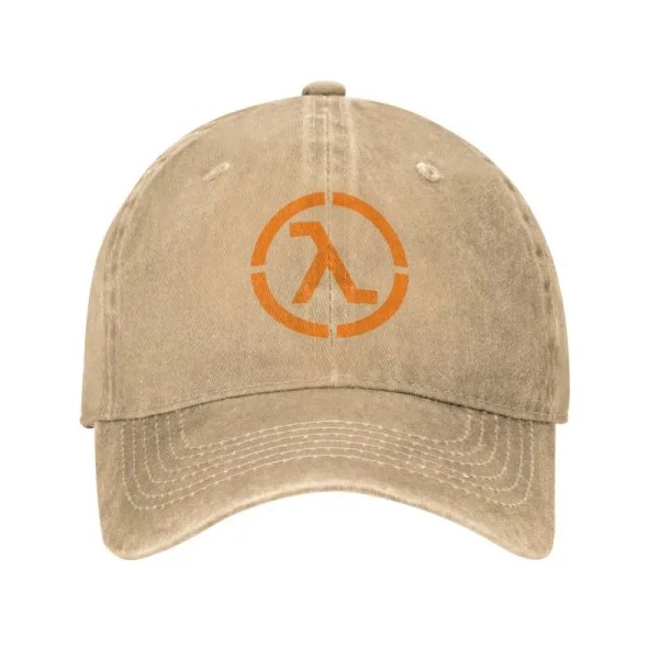 Personlig bomullsvideospel Half Life Lambda-logotyp cap för män Khaki