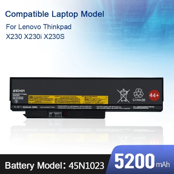 Laptop Batteri SKOWER 45N1152 45N1037 45N1152 För Lenovo ThinkPad X230 X230i X230S T440P T540P W540 L440 L540 T420S T420Si T430S T430Si X230(45N1023)