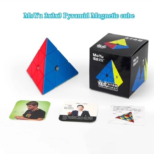 Moyu 3M 3x3x3 Magnetisk kub 2x2/3x3/4x4/5x5 Magic kub Profissional Speed ​​kub Pusselkuber MoYu cubo magico Pedagogiska leksaker Magnetic pyramid