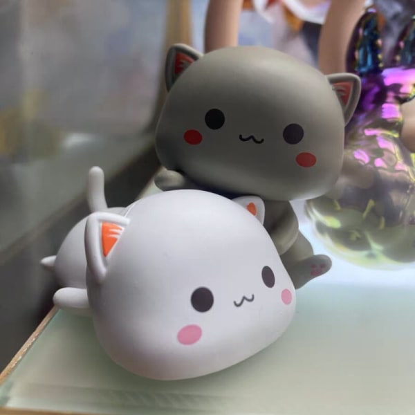 Kawaii Mitao Cat Blind Box Säsong 2 Mystisk låda Söt tecknad docka Modell Action Figure Guess Bag Ciega Födelsedagsöverraskningspresenter random 2pcs 4-7cm