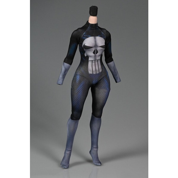1/6 kvinnlig hög elastisk botten Stretch Amazing Spider Girl Tight Jumpsuit 3D printed Body Suit Battle Suit för 12\ 4
