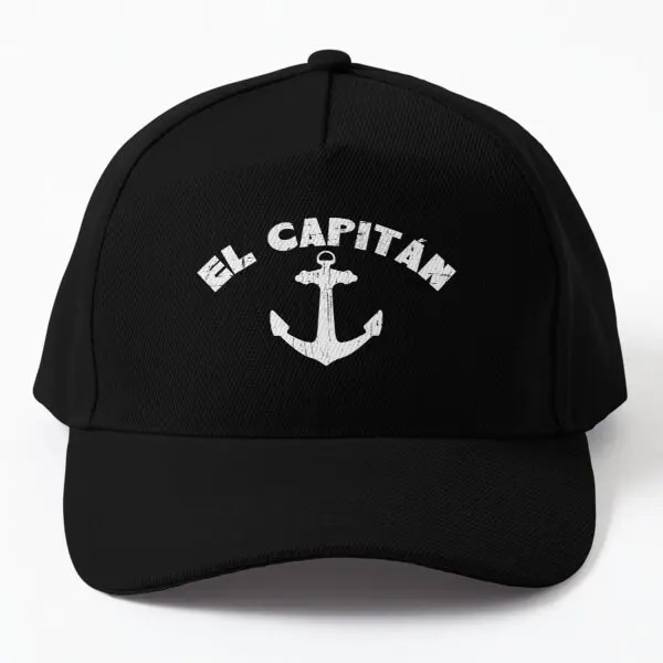 El Capitan Kapten Ankare Båtskepp Segel Baseball Cap Hatt Bonnet Fisk