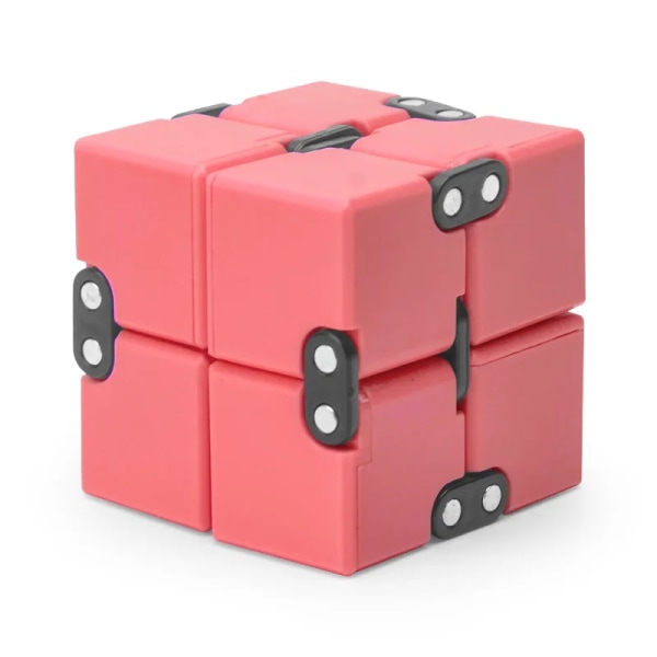 Magic Cube Obegränsad Rubix Cube Dekompression Fidget Toys Infinity Cube Artefakt Dekompression Toy Fingertopp Vuxen Boring Red