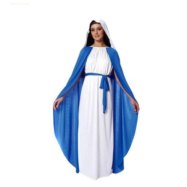 Kvinnor Nunnadräkt Jungfru Maria Religiösa syster Halloweenklänning / Vuxna män Jesuskostym Women