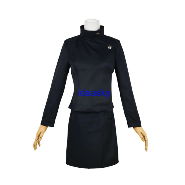 jujutsu kaisen säsong 2 cosplay shoko ieiri jujutsu kaisen jjk Peruk skor outfit Kostym Dam Flickor Toppkjol Skoluniform Blue  Costume Size 38 24cm