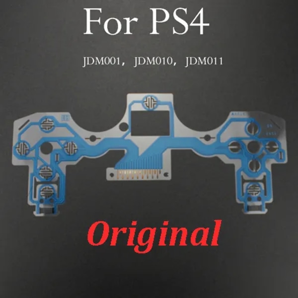 Knappar Ribbon Kretskort för PS3 SA1Q135A PS4 Pro Slim JDM 030 040 055 Controller Conductive Film Knappsats flex kabel för PS5 Blue