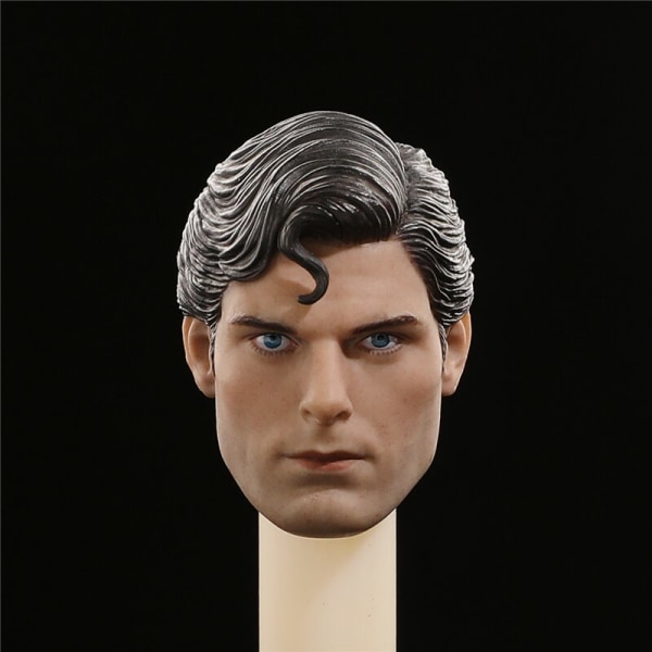 1/6 Super Hero Christopher Reeve Clark Kent Head Sculpt Passar för 12'' TBLeague PH Action Figure Body