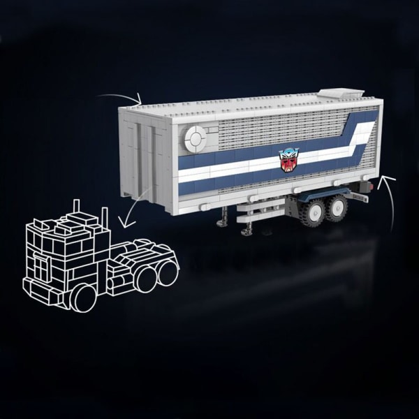 77036 Högteknologisk transformation kombinerad vagn Rorbot Truck Armory Moc Byggtekniska block Tegelstenar Modell Pojkeleksaker 1766PCS 13014