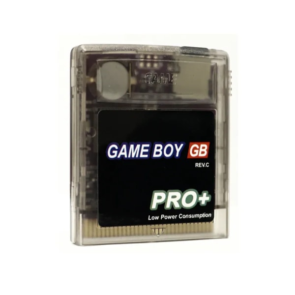 Multi Game Cartridge för Gameboy Color Game Boy 1000 i 1 Ever Cartdrive för GB GBC med TF-kort Power spelkassett Transparent Black