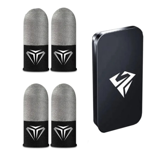 2 st Mobile Game Fingertop Handskar Svettsäkra Anti-halk Touch Screen Finger Sleeve Andas Gaming Fingertop Cover För Gamer 3374-A