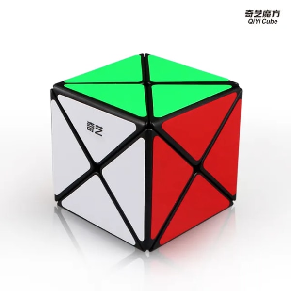 [Picube] QiYi X Cube 2x2x2 X-formad Magic Cube Original Xcube Cubing Speed ​​2x2 Magico Cubo Pussel kubleksaker i konstigt form Svart Black