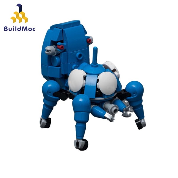 Buildmoc Cartoon Ghost in the Shell Tachikoma AI Chariot Robot Byggset Leksaker för Barn Barn Presenter Leksak 119PCS PDF Instruction