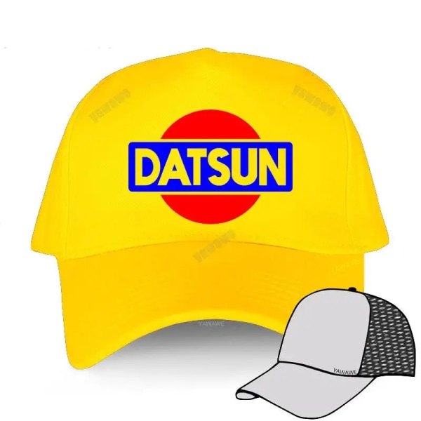 märke Baseballkepsar hatt svart herr Baseballkepsar datsun Man Dam Sommar yellow mesh