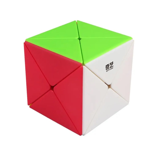 [Picube] QiYi X Cube 2x2x2 X-formad Magic Cube Original Xcube Cubing Speed ​​2x2 Magico Cubo Pussel kubleksaker i konstigt form Svart Stickerless