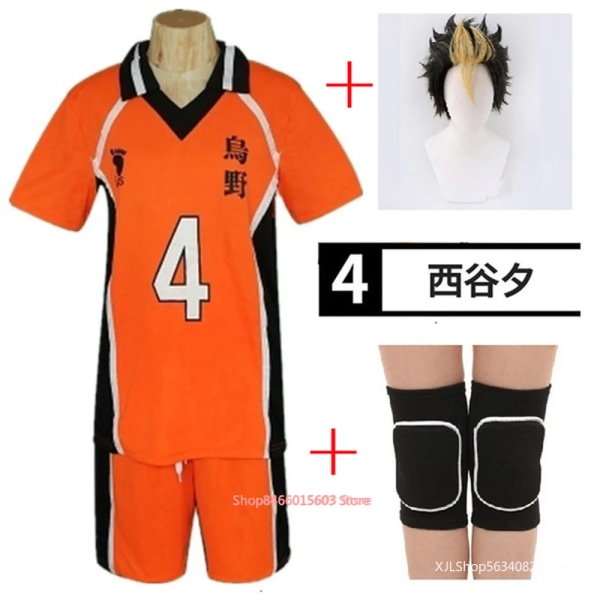 Anime Haikyuu Cosplay Costume Karasuno High School Volleyball Club Hinata Shyouyou Kageyama Tobio Sportswear Tröjor Uniform Y74-Y80-S96 XL