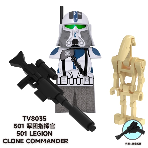 Jedi Ahsoka Tano Mace Windu Building Block Commander Blackout-figurer Spark Grogu Luke Skywalker-figur TV6105 Toy