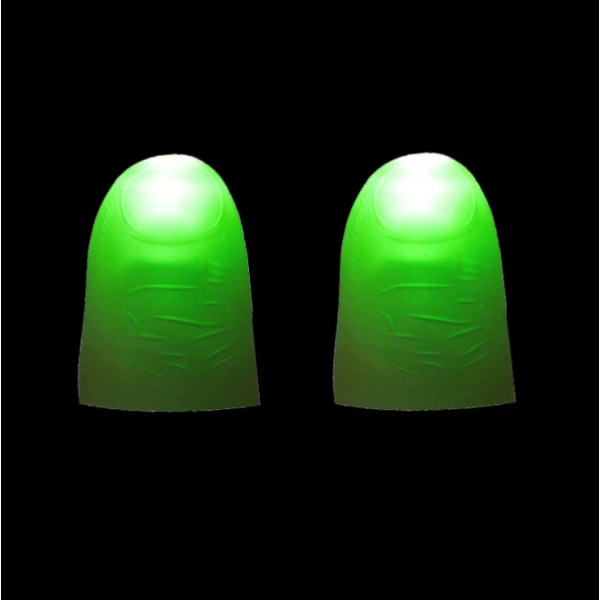 2st/ set Magic tummar Ljusleksaker för vuxna Magic Trick-rekvisita Lysande Led green
