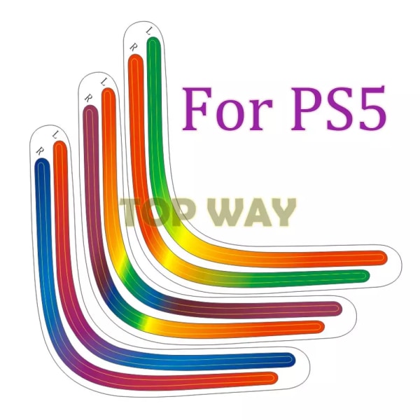 1 set för PS5 Host Light Bar Rainbow Gradient Sticker Självhäftande dekaler LED Lightbar För playstation 5 Speltillbehör A