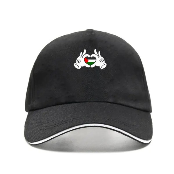 Herr PALESTINA CARTOON CAP Baseballkeps FOTBOLL Bill Hats 01 Black