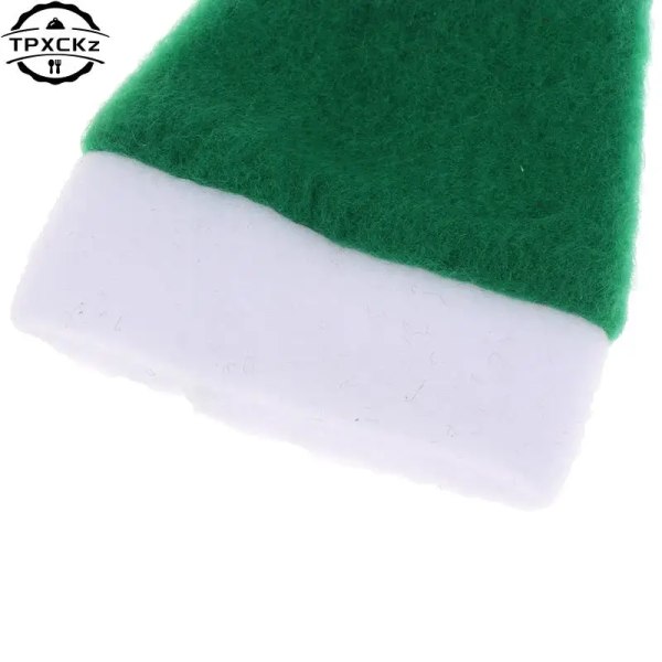 Mini Jultomte Lollipop Hat Jul Godis Cover Nyårspresent till barn Jul Noel dekorationer till hemmet festtillbehör greenM