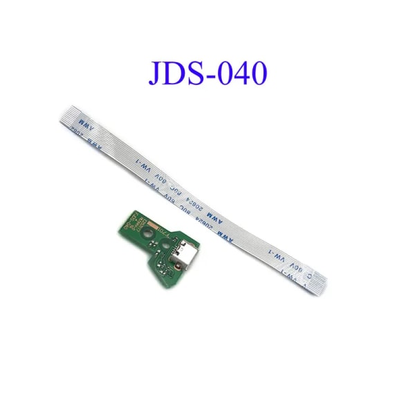 JDS-001 JDS-011 JDS-030 JDS-040 USB -laddningsport Socket Board laddarkort med flex bandkabel För PS4 Pro -kontrollkort JDS-040 12PIN Cable