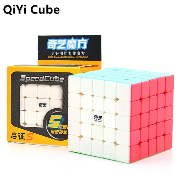 QiYi 4X4 QiYuan S Magic Speed ​​Cube Stickers Professionell QIYI Qizheng S2 5X5 Pussel Fidget Toys Qiyuan W Barnpresenter 5x5 Stickerless