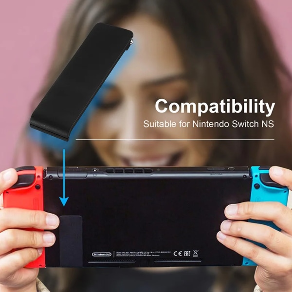 2023 1PC för Nintendo Switch-konsol Bakfäste NS Cover Stöd Stativ Hållbar Vit Blå ABS-material Telefonhållare WHITE