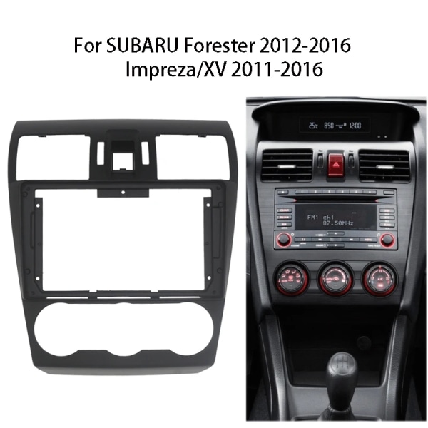 Bilradio-ramkit för Subaru Forester/Impreza/XV Auto Stereo Dash Panel Fascia Center Console Holder Adapterkabel fascia and cable