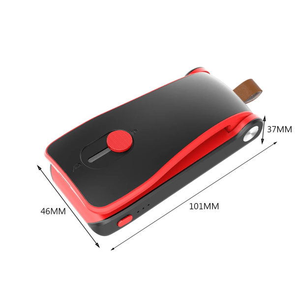 USB Mini Bag Sealer Vakuum Heat Cutter för färska påsar Förvaring Mat Bärbar Hem Heat Sealer Packning Black