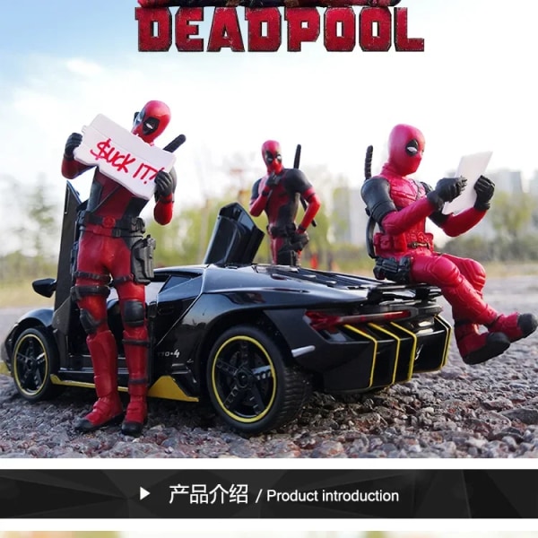 Deadpool Groot Anime Actionfigur Sittställning Modell X-Men Minidocka Bildekoration Marvel Collection Figur Leksaker Present