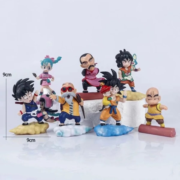 Dragon Ball Z Super Saiyan Son Goku Son Gohan Vegeta Broly Piccolo Majin Buu Set Animefigurer Modellpresenter Leksaker