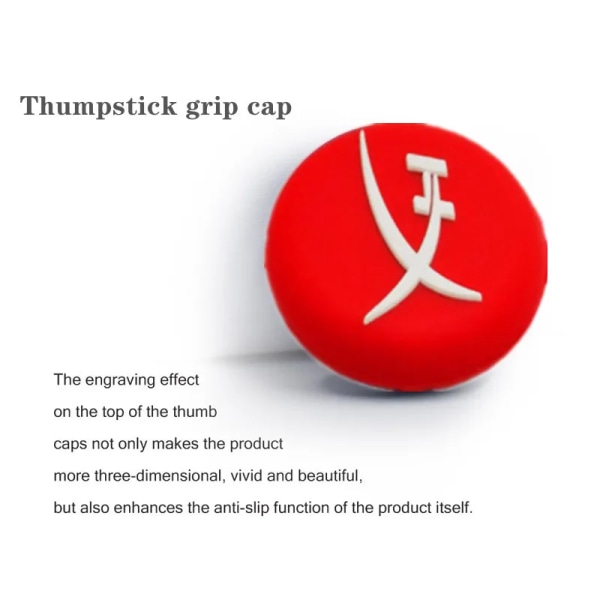 2st Thumb Stick Grip Cap Cover för Playstation5 PS5 PS4 XBOX Series X/S Controller Joystick Tillbehör tumsticks grepplock No. 01
