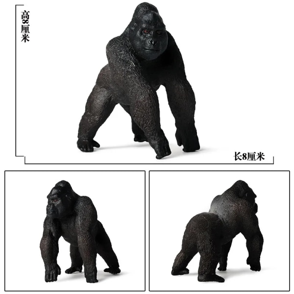 Simulerade vilda djurmodeller Plastleksak King Kong Apor Gorillor Apor Apa sengångare Prydnadsföremål Nya barnleksaker Figuriner