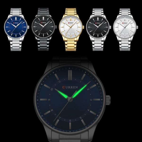 Märke 2022 vintage klassisk watch män klockor rostfritt stål vattentät rem sport kvarts armé Relogio Masculino Reloj silver blue