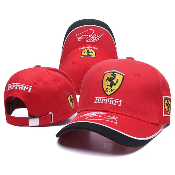 Listan Outdoor Sports F1 Racing Cap för män för Ferrari-broderier