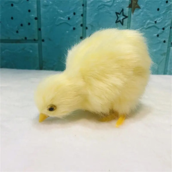 Realistisk Chick Docka Söt påsk Chick Figurine Simulering Chick Mjuk plyschleksak Barn Kognition Kyckling Modell Ljud Chicken