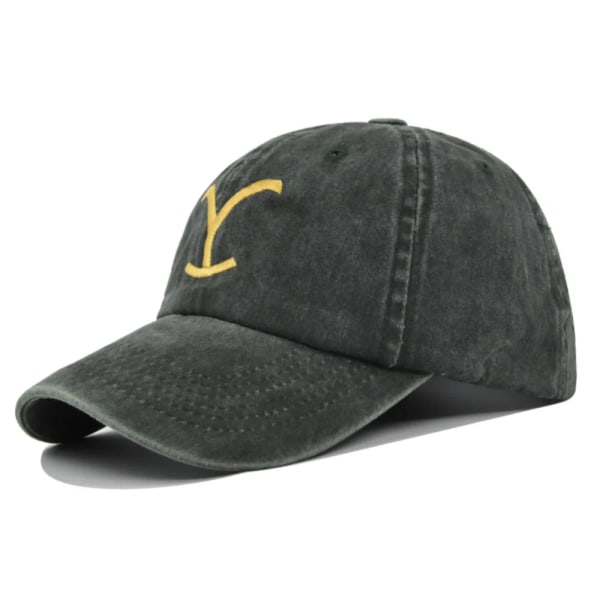 Yellowstone Dutton Ranch baseballkepsar Yellowstone Hat Vintage broderad hatt M-DX-grmy green 1
