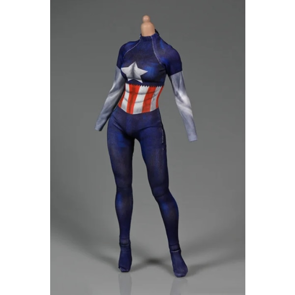 1/6 kvinnlig hög elastisk botten Stretch Amazing Spider Girl Tight Jumpsuit 3D printed Body Suit Battle Suit för 12\ 4